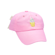 Ice Cream Bow Baseball Hat (Baby/Toddler, Youth)
