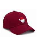 Santa Golf Ball Bow Baseball Hat