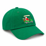 Santa Golf Cart Baseball Hat