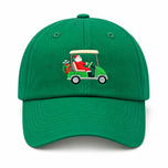 Santa Golf Cart Baseball Hat