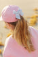 Rainbow Sparkle Bow Baseball Hat (Baby/Toddler, Youth, Junior)