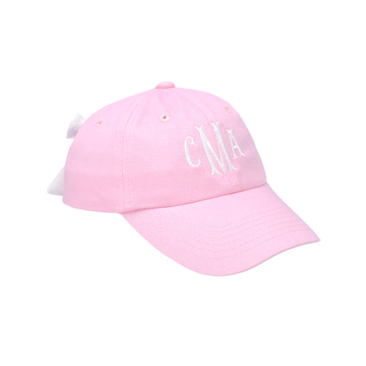 Customizable Bow Baseball Hat in Palmer Pink (Women)