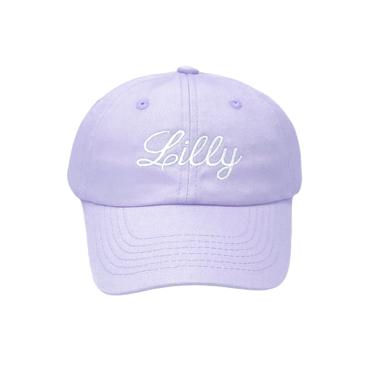 Customizable Bow Baseball Hat in Lilly Lavender (Girls)