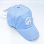 Customizable Bow Baseball Hat in Blue (Youth)