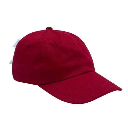 Customizable Bow Baseball Hat in Ruby Red (Women)