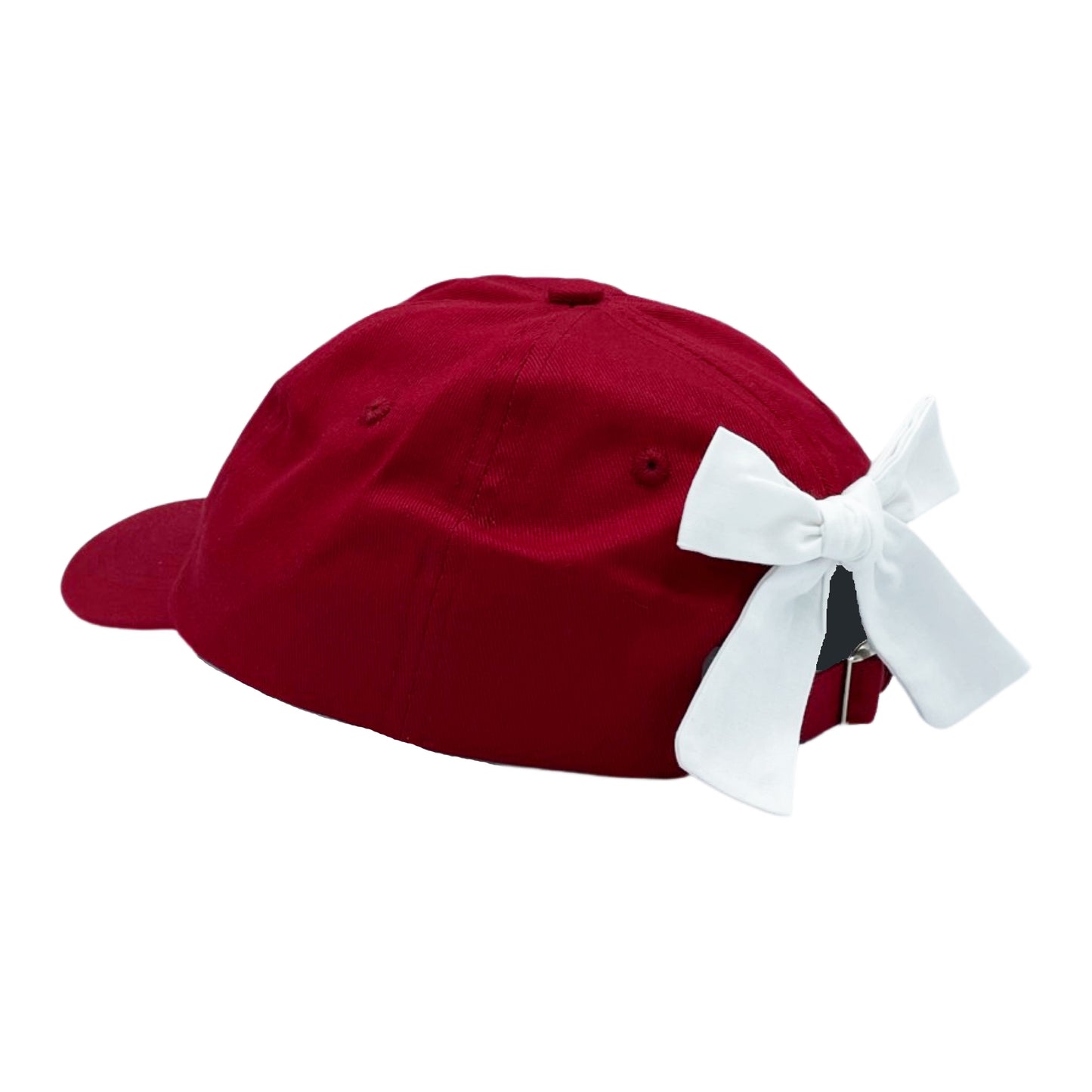 Customizable Bow Baseball Hat in Ruby Red (Women)