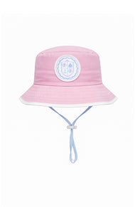 Coastal Crest Bucket Hat, Pink