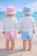 Coastal Crest Bucket Hat, Blue