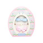 Easter Egg Bows & Bracelet Set, Pink