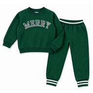 Merry Sweatshirt & Jogger Set, Green