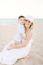 Customizable Baseball Hat in Seersucker Blue (Baby/Toddler, Youth)