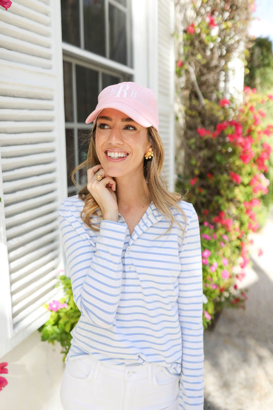 Customizable Baseball Hat in Palmer Pink (Adult)
