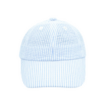 Customizable Baseball Hat in Seersucker Blue (Baby/Toddler, Youth)