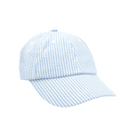 Customizable Baseball Hat in Seersucker Blue (Baby/Toddler, Youth)