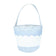 Customizable Gift & Toy Tote in Blue Seersucker