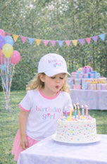 Birthday Girl Bow Baseball Hat (Baby/Toddler, Youth)
