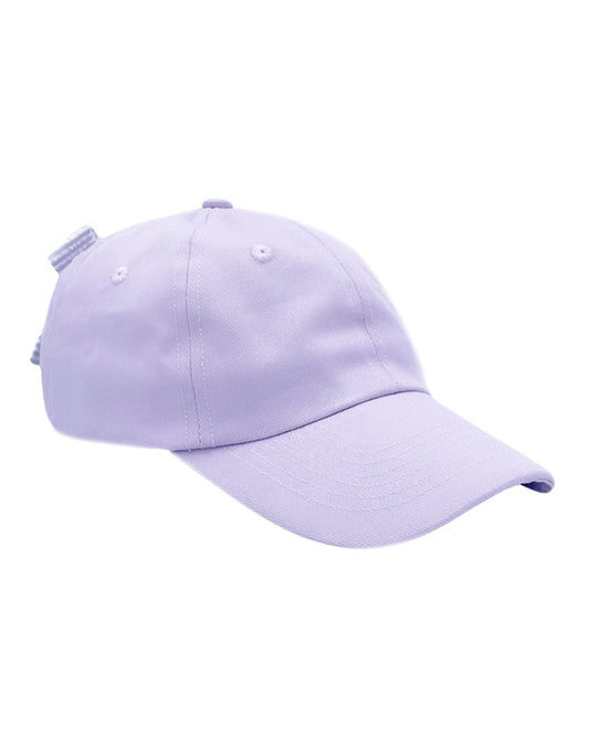 Customizable Bow Baseball Hat in Lilly Lavender (Women)