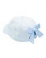 Customizable Bow Baseball Hat in Winnie White, Blue Bow (Girls)