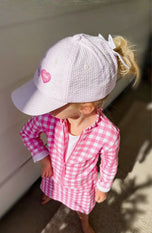 Candy Hearts Bow Baseball Hat (Baby/Toddler, Youth)