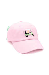 Dog in Golf Cart Bow Baseball Hat