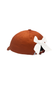 Orange Football Bow Baseball Hat (Baby/Toddler, Youth)