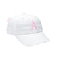 Customizable Bow Baseball Hat in Winnie White, Pink Bow (Girls)