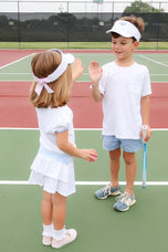 Pastel Hearts Bow Visor (Youth/Junior)