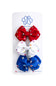 Firecracker Summer Hair Bow Set