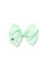 Rainbow Shamrock Hair Bow
