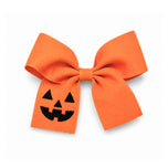Jack-O-Lantern Hair Bow