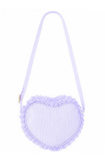 Seersucker Heart Purse