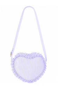 Seersucker Heart Purse