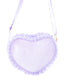 Heart Purse, Seersucker Lavender