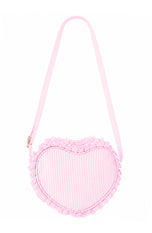Seersucker Heart Purse