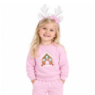 Seersucker Bow Reindeer Headband