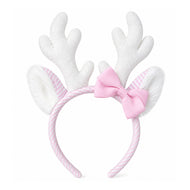 Seersucker Bow Reindeer Headband