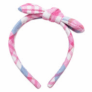 Plaid Bow Headband