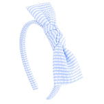 Seersucker Bow Headband