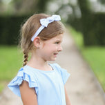 Seersucker Bow Headband