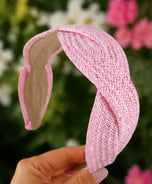Seaside Waves Headband in Pink
