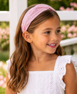 Seaside Waves Headband in Pink
