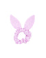 Seersucker Bow Scrunchie in Pink/White