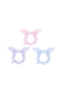 Seersucker Bow Scrunchie in Pink/White