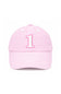 Birthday Milestone Bow Baseball Hats