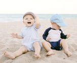 Customizable Baseball Hat in Seersucker Blue (Baby/Toddler, Youth)