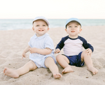 Customizable Baseball Hat in Seersucker Blue (Baby/Toddler, Youth)