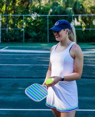 Customizable Bow Baseball Hat in Nellie Navy (Women)