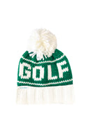 Golf Bobble Hat, Green (Adult)
