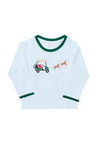 Golf Cart Santa Long Sleeve Shirt