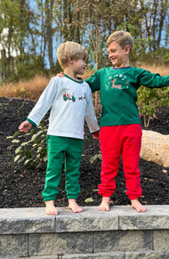 Golf Cart Santa Long Sleeve Shirt